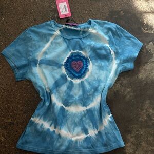Blue Tie-Dye Women's Top